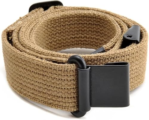 WWII/WW2 Authentic Original M1 Garand Canvas Web Sling with Correct Hardware – Khaki Military Reproduction von Generisch