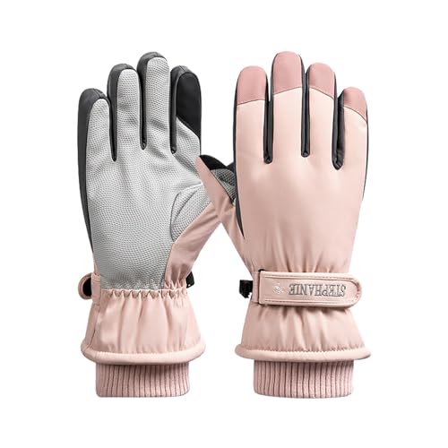 Warme Handschuhe 2024, modische Ski-Handschuhe, wasserdicht, Touchscreen-Snowboard-Handschuhe, warme Winter-Schneehandschuhe für kaltes Wetter, passend für Männer und Frauen, Fäustlinge für Damen, von Generisch