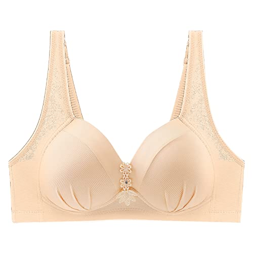 Wmbra BH Für Seniorinnen, Nahtloser Weicher Gepolsterter Sexy Wimbra BH Wmbra BH Leichte Große Größen Original Push Up BH Nahtloser BH Atmungsaktiver Ohne Bügel Stretch Sport BH BH von Generisch