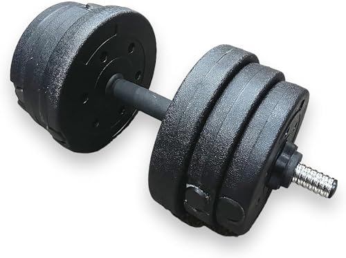 Xplosiv Fitness 20kg Weiche Spinlock Hantel - Verstellbare Handgewichte Set (2 Stück) - Schwarz von Generisch