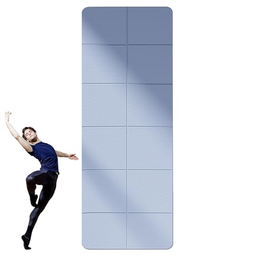 Zusammenklappbare Yogamatte, faltbare Fitnessmatte - Tragbare Pilatesmatte | 72 x 24 x 0,1 Zoll, funktioniert hervorragend auf jedem Boden für Stretching, Cardio- oder Heimtraining von Generisch