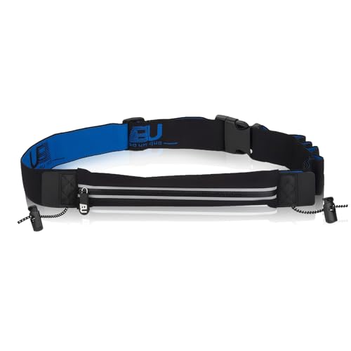 Startnummernband Laufgürtel für Handy – Marathon Hüfttasche schwarz mit verstellbarem Hüftgurt, Nummernhalter & 4 elastischen Schlaufen – Sportgürtel für Joggen, Laufen & Fitness Startnummernband Laufgürtel für Handy – Marathon Hüfttasche schwarz mit verstellbarem Hüftgurt, Nummernhalter & 4 elastischen Schlaufen – Sportgürtel für Joggen, Laufen & Fitness von Generisch