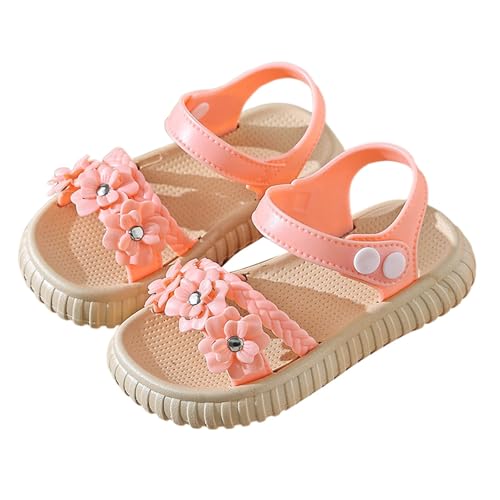 mädchen Sandalen Modische Sommerschuhe Sommer Prinzessin Schuhe Blumen-Prinzessin-Sandalen Wandersandalen Kinder Slingback Strandsandalen Leicht Mädchenschuhe Girl Breite Füße Sandaletten von Generisch