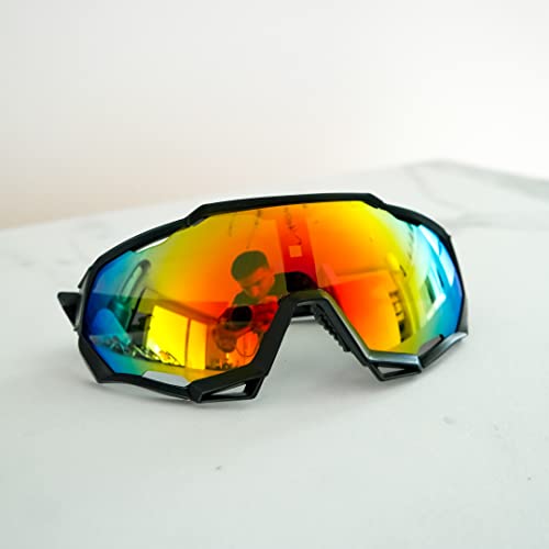 salazar.plus Sportbrille Fahrradbrille Sonnenbrille Polarisiert Radbrille Skibrille Techno 2 Farben (schwarz) von Generisch