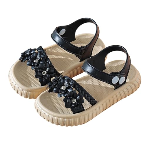 sandalen mädchen 28 Modische Sommerschuhe Sommer Prinzessin Schuhe Blumen-Prinzessin-Sandalen Wandersandalen Kinder Slingback Strandsandalen Leicht Mädchenschuhe Girl Breite Füße Sandaletten von Generisch