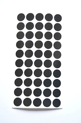Geo-Versand Reflektoren Punkte Klebepunkte reflektierend Makierung Geocaching Reflective Dots reflektierende Kreise (200, schwarz) von geo-versand