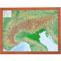 Georelief 3D Reliefkarte Alpen von Georelief
