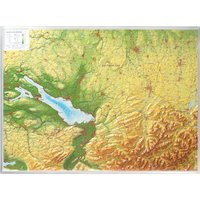 Georelief 3D Reliefkarte Bodensee von Georelief