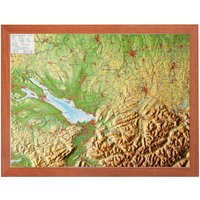 Georelief 3D Reliefkarte Bodensee von Georelief