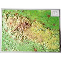 Georelief 3D Reliefkarte Harz von Georelief