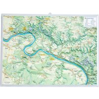 Georelief 3D Reliefkarte Sächsische Schweiz von Georelief
