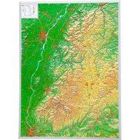 Georelief 3D Reliefkarte Schwarzwald von Georelief