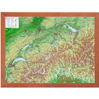 Georelief 3D Reliefkarte Schweiz von Georelief