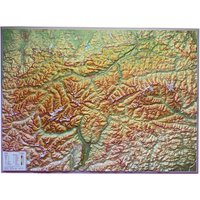 Georelief 3D Reliefkarte Tirol von Georelief