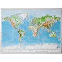 Georelief 3D Reliefkarte Welt von Georelief