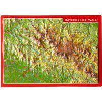 Georelief 3D Reliefpostkarte Bayerischer Wald von Georelief