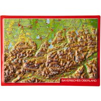 Georelief 3D Reliefpostkarte Bayerisches Oberland von Georelief