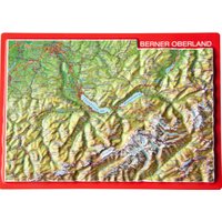 Georelief 3D Reliefpostkarte Berner Oberland von Georelief