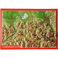 Georelief 3D Reliefpostkarte Chiemgauer Alpen von Georelief