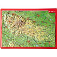 Georelief 3D Reliefpostkarte Harz von Georelief
