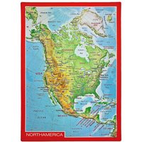 Georelief 3D Reliefpostkarte Nordamerika von Georelief