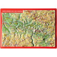 Georelief 3D Reliefpostkarte Sächsische Schweiz von Georelief