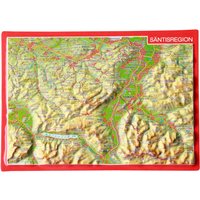 Georelief 3D Reliefpostkarte Säntisregion von Georelief