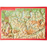 Georelief 3D Reliefpostkarte Salzkammergut von Georelief