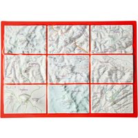 Georelief 3D Reliefpostkarte Seven Summits von Georelief