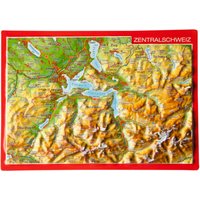 Georelief 3D Reliefpostkarte Zentralschweiz von Georelief