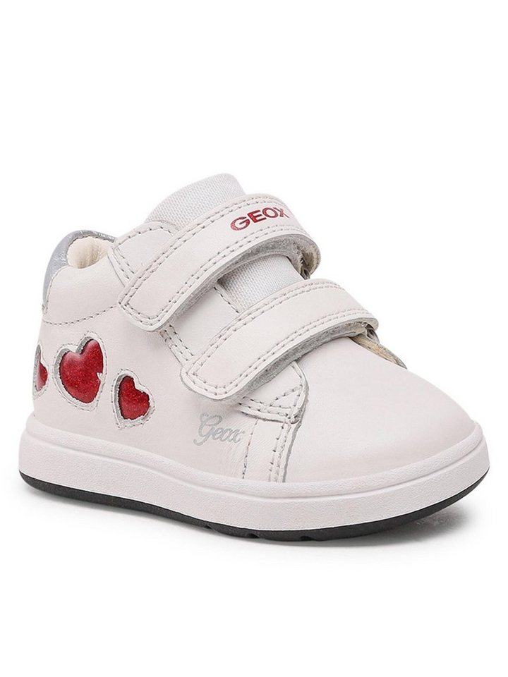 Geox Halbschuhe B Biglia Girl B354CA085KCC0050 White/Red Sneaker von Geox