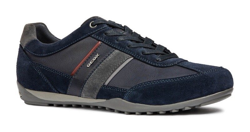 Geox U WELLS C Sneaker Casual Schuh, Schnürschuh mit Logoverzierung von Geox