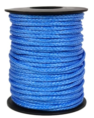 Gepotex Dyneema Flechtschnur Seil Dyneemaseil Flechtleine aus Dyneema - Durchmesser 2.5mm - 25 Meter Fb. blau von Gepotex