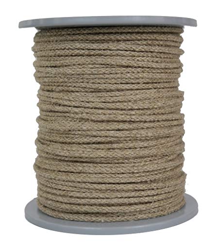 Gepotex Leinenseil/Seil aus Leinen/Flachsseil geflochten Natur Durchmesser ca. 3mm - Länge: 100 Meter - hergestellt aus naturbelassenem Leinengarn, biologisch abbaubar und umweltfreundlich von Gepotex