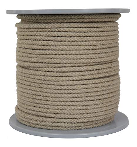Gepotex Leinenseil/Seil aus Leinen/Flachsseil geflochten Natur Durchmesser ca. 6mm - Länge: 100 Meter - hergestellt aus naturbelassenem Leinengarn, biologisch abbaubar und umweltfreundlich von Gepotex