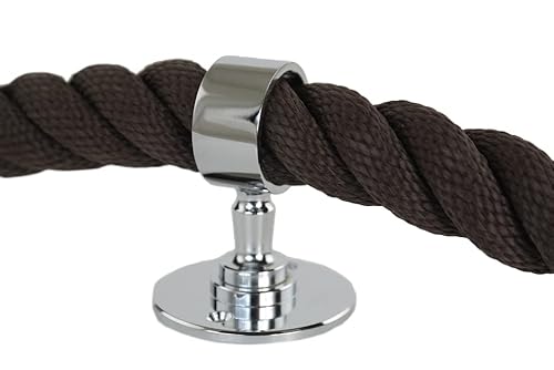 Gepotex Seilträger Seilhalter Wandhalter verchromt für 30 mm Seil - Handlaufseil - Absperrseil von Gepotex