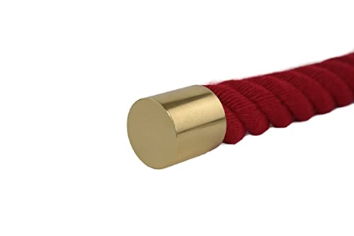 Gepotex Seilendkappe Seilkappe Messing glänzend für 30 mm Seil Handlaufseil Treppenseil von Gepotex