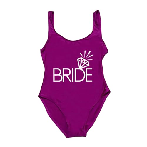GerRit Badeanzüge Für Damen Brautparty Badeanzug Frauen EIN Stück Badeanzug Bikini Beachwear Plus Size Badebode-Farbe 20-s von GerRit