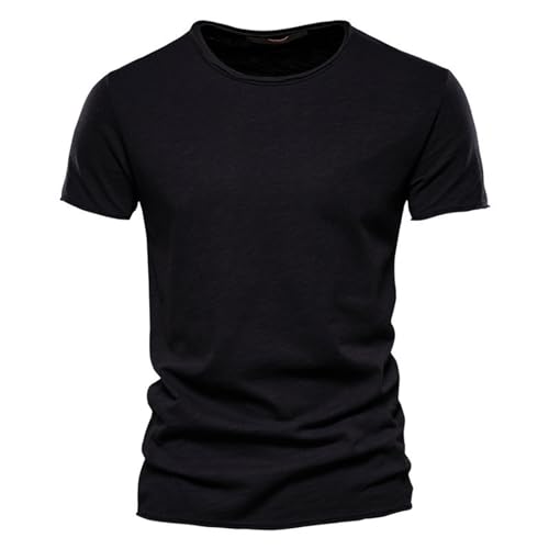 GerRit Herren T-Shirt Männer Tops V Hals Dünne Kurze Ärmeln Tees Männer Fashion Fitness T-Shirt Für Männer Größe S-5xl-farbe 11-l von GerRit