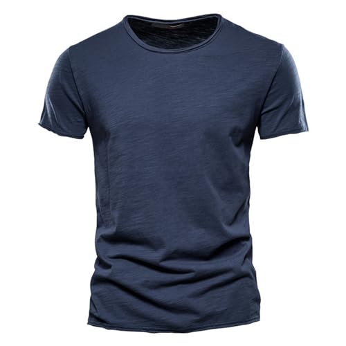 GerRit Herren T-Shirt Männer Tops V Hals Dünne Kurze Ärmeln Tees Männer Fashion Fitness T-Shirt Für Männer Größe S-5xl-farbe 12-4xl von GerRit