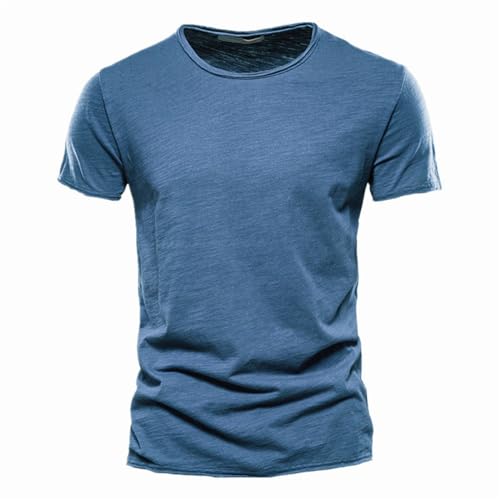 GerRit Herren T-Shirt Männer Tops V Hals Dünne Kurze Ärmeln Tees Männer Fashion Fitness T-Shirt Für Männer Größe S-5xl-farbe 14-XXL Büste von GerRit