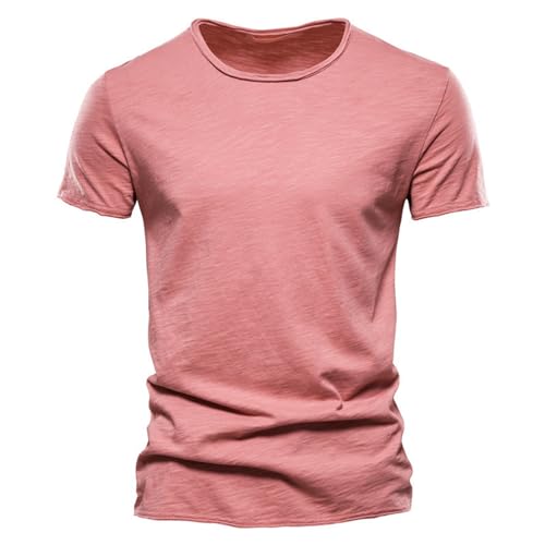 GerRit Herren T-Shirt Männer Tops V Hals Dünne Kurze Ärmeln Tees Männer Fashion Fitness T-Shirt Für Männer Größe S-5xl-farbe 5-l von GerRit