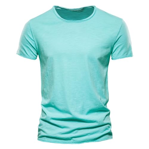 GerRit Herren T-Shirt Männer Tops V Hals Dünne Kurze Ärmeln Tees Männer Fashion Fitness T-Shirt Für Männer Größe S-5xl-farbe 9-5xl von GerRit