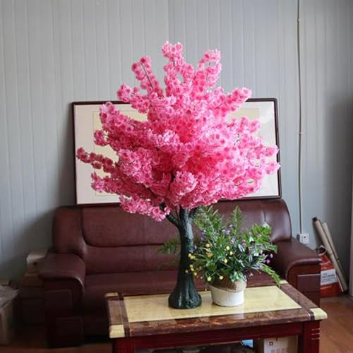Künstlicher Kirschbaum, künstliche dekorative Pflanze, künstlicher Baum, Seidenblumen-Wunschbaum, geeignet für Hochzeit/Garten/Büro/Hotel/Geschäft, Innen- und Außendekoration, Pink-1,9 m Dekoration von GerRit