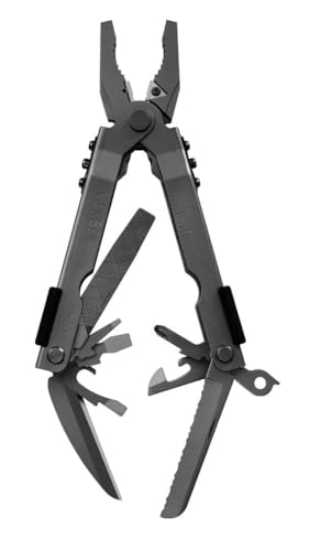 Gerber Multi-Tool mit zwei Messern und Nylon-Scheide, MP600 Bluntnose, Mit 14 Funktionen, Schwarz, 07520G1 von Gerber