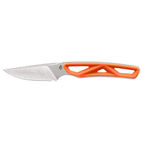 Gerber Outdoormesser mit Holster, Klingenlänge: 5,7 cm, Exo-Mod Caper, Klingenmaterial: 7Cr17MoV, Orange, 30-001799 von Gerber