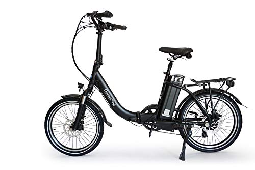 GermanXia® Premium E-Bike E-Faltrad/Klapprad Mobilemaster Touring Plus CH 9G Shimano, 250W HR-Antrieb/15,6 Ah, bis 140 km Reichweite nach StVZO, Comfort-Lenker, Farbe Schwarz von GermanXia