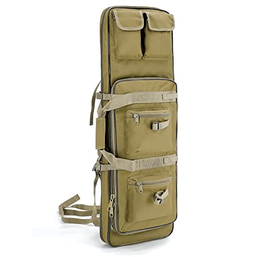 Gespann Taktische Gewehr Rucksack Soft Rifle Case Rifle Storage Holder für Jagd Trekking Wandern Angeln Rod Bag (Sand, 113cm) von Gespann