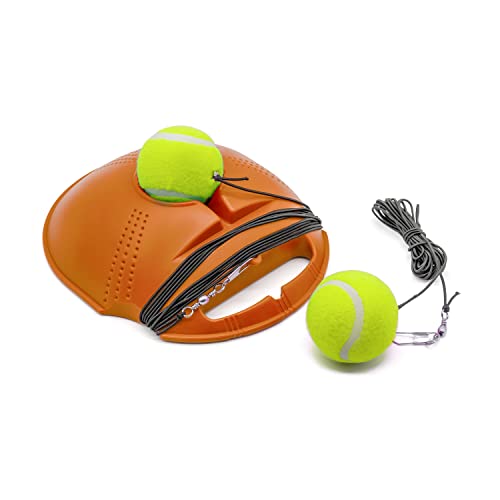 Gespann Tennis Trainer Tennis Training Equipment Sigle Solo Tennis for Tennis Training and Practice (Orange) von Gespann