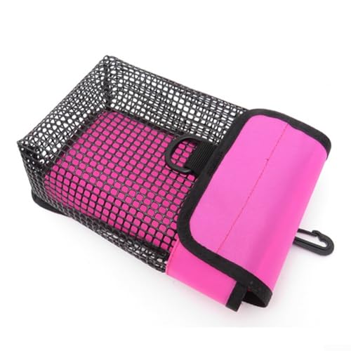 Tasche für Tauchausrüstung, Seitenhalterung für Tauchrollen, Netztasche (A Pink) von Getdoublerich